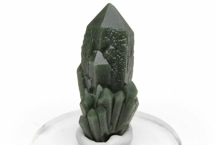 Green, Hedenbergite Included Quartz Cluster - Mongolia #231696